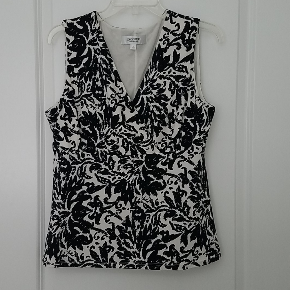 Jones Studio Sleeveless Blouse Size Large